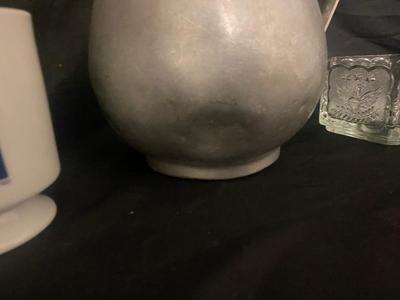 VINTAGE BICENTENNIAL COLLECTIBLE PLATE, CANDY JAR, INSULATOR THAT LOOKS TO HAVE BEEN STRUCK BY LIGHTING WATER PITCHER AND MORE!