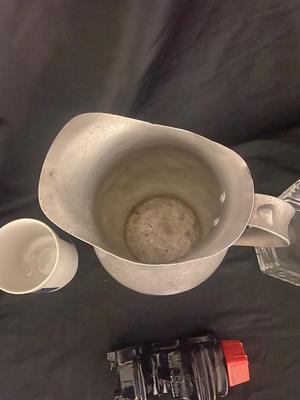 VINTAGE BICENTENNIAL COLLECTIBLE PLATE, CANDY JAR, INSULATOR THAT LOOKS TO HAVE BEEN STRUCK BY LIGHTING WATER PITCHER AND MORE!