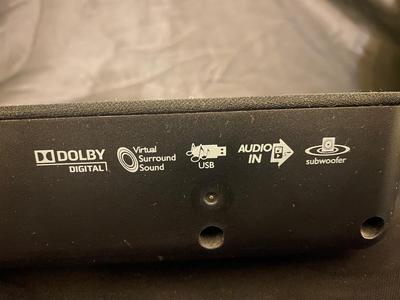 PHILLIPS SOUNDBAR AND SUBWOOFER