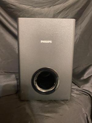 PHILLIPS SOUNDBAR AND SUBWOOFER