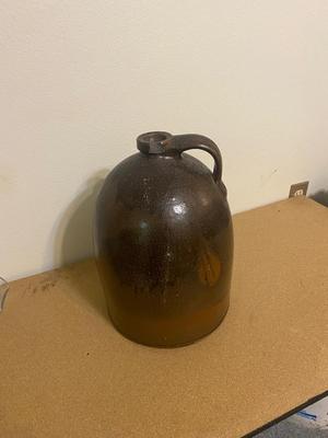 HEAVY, LARGE ANTIQUE CROCK TYPE JUG