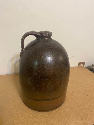 HEAVY, LARGE ANTIQUE CROCK TYPE JUG