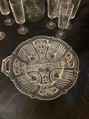CUTEST LITTLE SHOT GLASSES, WINE BOTTLE, SEPARATED DISH, & VASE