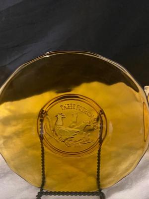 1981 thru 1988 AMBER TIARA GLASS 12 DAYS OF CHRISTMAS COLLECTIBLE PLATES