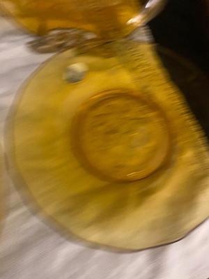 1981 thru 1988 AMBER TIARA GLASS 12 DAYS OF CHRISTMAS COLLECTIBLE PLATES