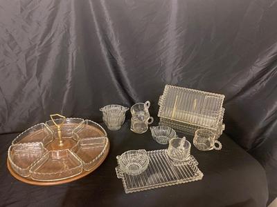 MCM HOSTESS SNACK SET AND HORS D’OEUVRES PLATTER