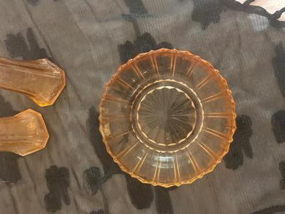 PINK AND PAINTED GLASSWARE