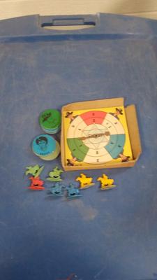 LOT 87 HOPALONG CASSIDY GAME BOARD PIECES