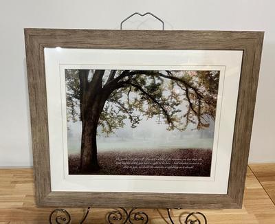 Be gentle with yourself 12”x23” framed picture