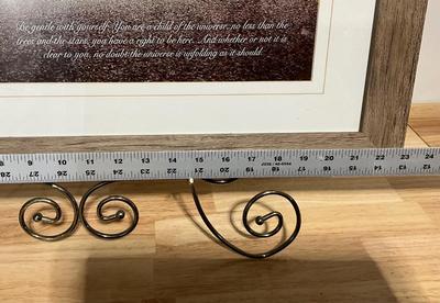 Be gentle with yourself 12”x23” framed picture