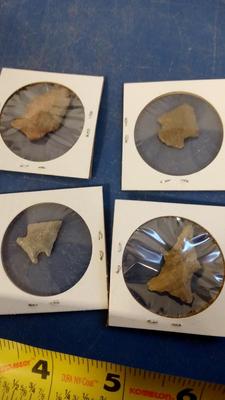 LOT 95 FOUR WYOMING INDIAN ARROW HEADS
