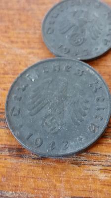 LOT 101 TWO WW II GERMAN COINS