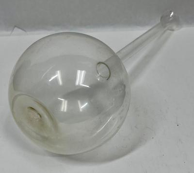 Vintage Laboratory Flask, Bulb, Scientist Glass Flat-Bottomed Beaker