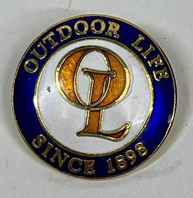 Vintage Outdoor Life OL Logo Badge Enamel Lapel Pin