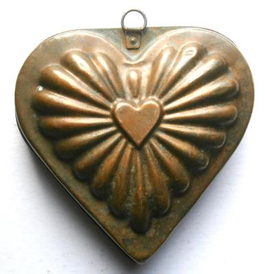 Antique Heart Shaped Food Mold