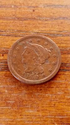 LOT 116 1848 LARGE CENT