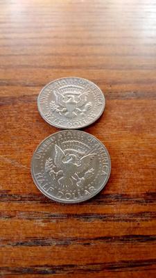 LOT 120 TWO 1973 KENNEDY HALF DOLLARS