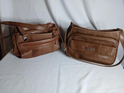 Liz Claiborne and Jaclyn Smith brown purses