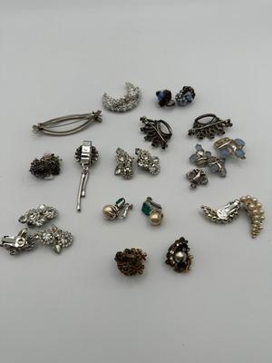 Earrings & Brooches Lot