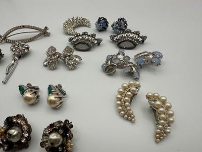 Earrings & Brooches Lot