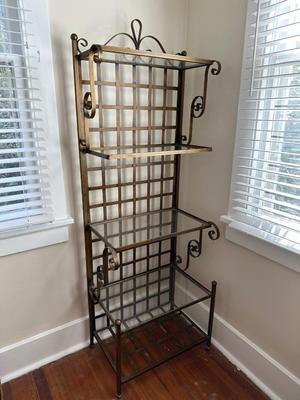 Metal and Glass Shelving (See Details)