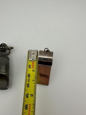 Vintage Metal & Sterling Whistles