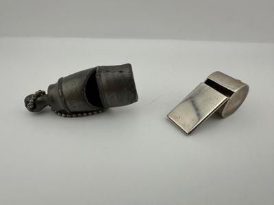 Vintage Metal & Sterling Whistles