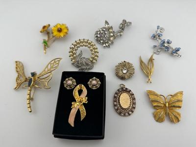 Decorative Brooch Lot