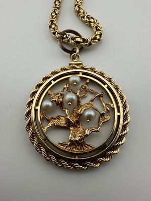 Italian “Tree of Life” Gold Necklace