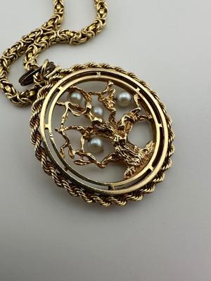 Italian “Tree of Life” Gold Necklace