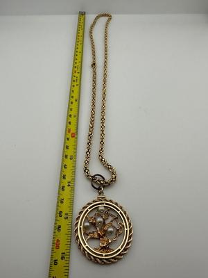 Italian “Tree of Life” Gold Necklace