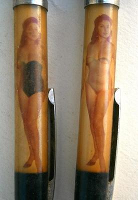 Estate accumulation of old pens and pencils