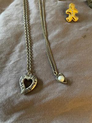 VARIETY OF PINS AND NECKLACES