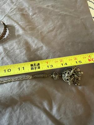 VINTAGE BRASSY BELL NECKLACE