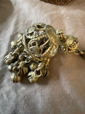 VINTAGE BRASSY BELL NECKLACE