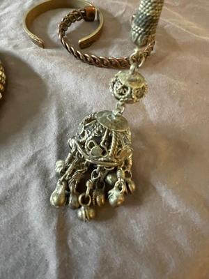 VINTAGE BRASSY BELL NECKLACE