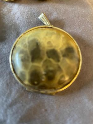 TWO HAND ETCHED BRACELETS, BARRETT AND HAIR CLIP, CLIP ON EARRINGS MORE
