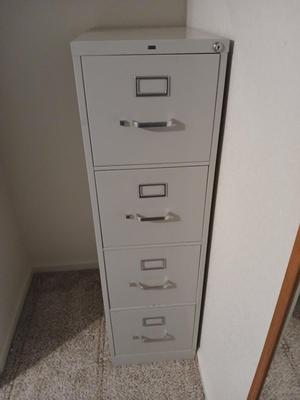 Metal 4 drawer Hon File cabinet