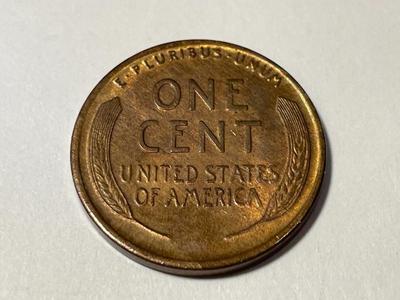 1913-P UNCIRCULATED BROWN/R&B CONDITION LINCOLN PREOWNED FROM AN ESTATE AS PICTURED. COIN #4. FREE SHIPPING.