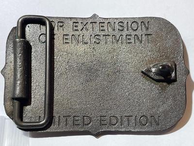 US Army 28th Infantry Division Commemorative Limited Edition Extension of Service Belt Buckle 3.25" Wide.
