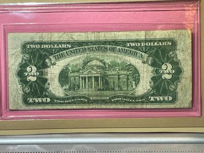 Series of 1928-F Red Seal *Star* 03404804A United States Note in Circulated Condition as Pictured.