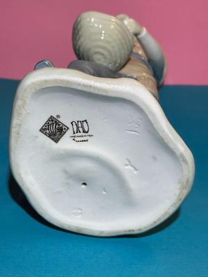 Nao by Lladro 8.5" Porcelain Farmer Boy w/Basket & Bag of Potatoes Figurine as Pictured.
