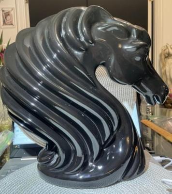 Vintage Huge HARRIS MARCUS-ENDEAVORS Large 13" Tall Horse Head Figure in VG Preowned Condition. Nicely Made!