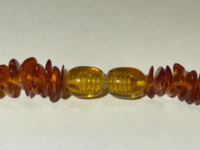 Vintage 18" Baltic Amber Graduated Bead Necklace in VG Preowned Condition as Pictured.