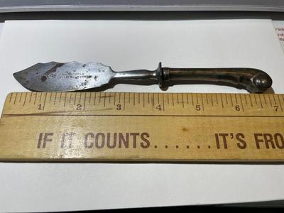 Vintage/Antique Germany Solingen Zwilling J. A. Henckels Caviar/Fish Knife w/Silver Handle as Pictured.