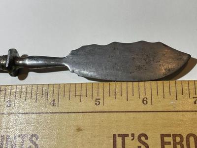 Vintage/Antique Germany Solingen Zwilling J. A. Henckels Caviar/Fish Knife w/Silver Handle as Pictured.