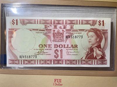 Fiji 1 Dollar Banknote/Currency in Uncirculated Condition by Fleetwood as Pictured.