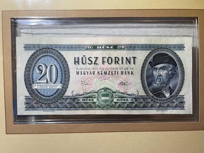 Hungary 20 Forint Banknote/Currency in Uncirculated Condition by Fleetwood as Pictured.