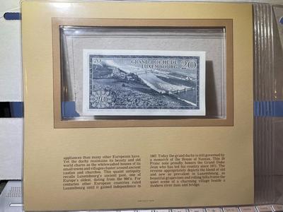 Luxembourg 20 Francs 1966 Banknote/Currency in Uncirculated Condition by Fleetwood as Pictured.