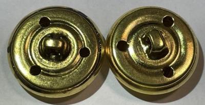 12 Naval Anchor Crest Metal Buttons for Blazers, Suits, Sport Coat, Uniform, Jackets, Etc 7/8" Diameter in New Never Used Condition.